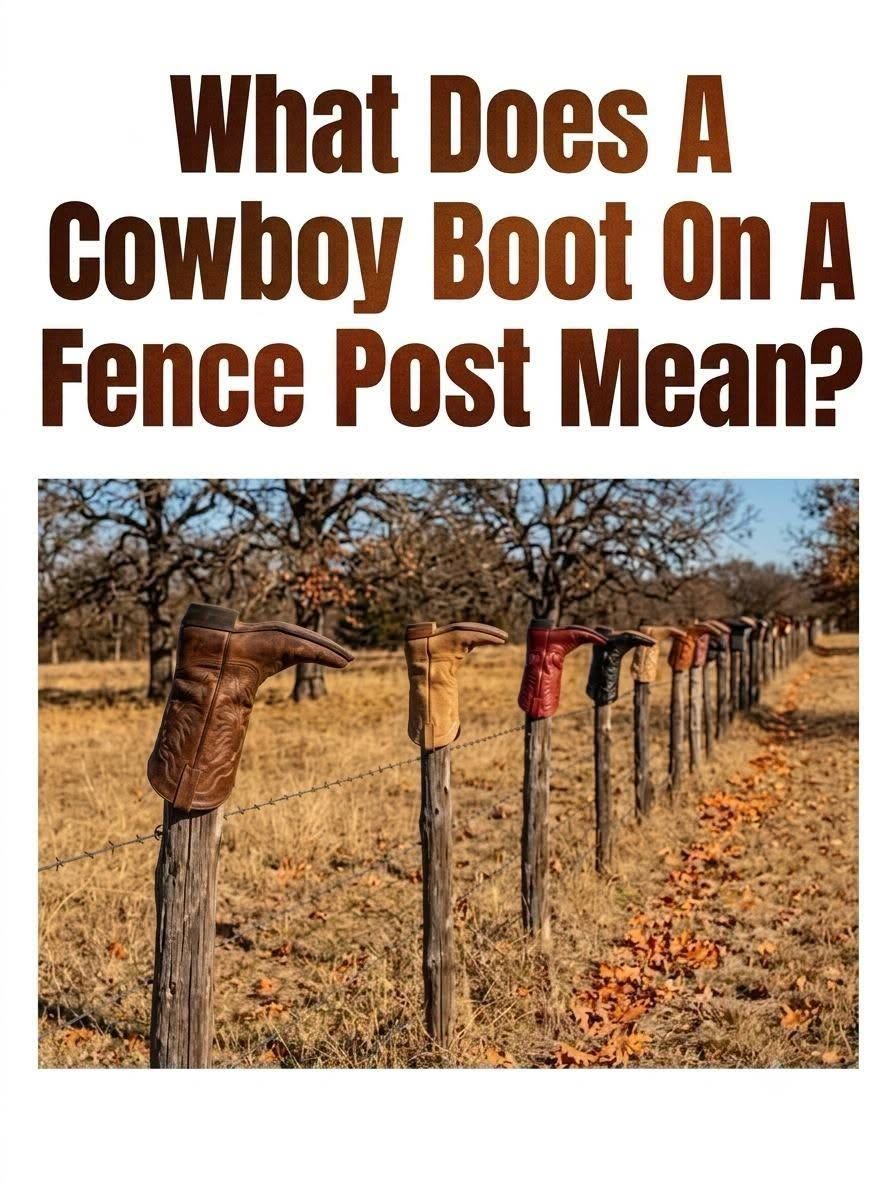 Why Do People Put Boots on Fence Posts?